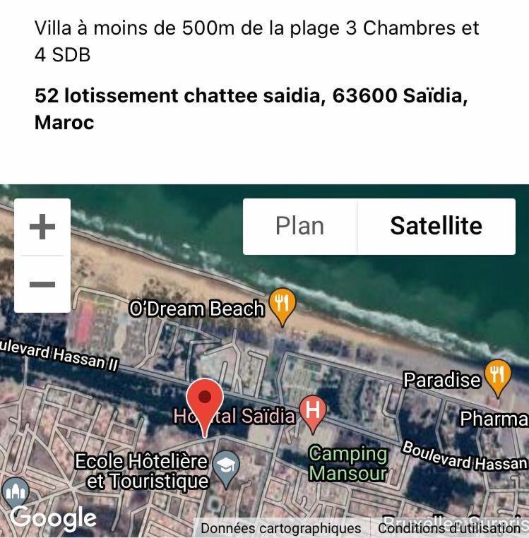 Villa A Moins De 500M De La Plage 3 Chambres Et 4 Sdb Saïdia Luaran gambar